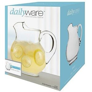 NEW! DailyWare Elegant Glass Belly Pitcher | Never Used | Original Packaging